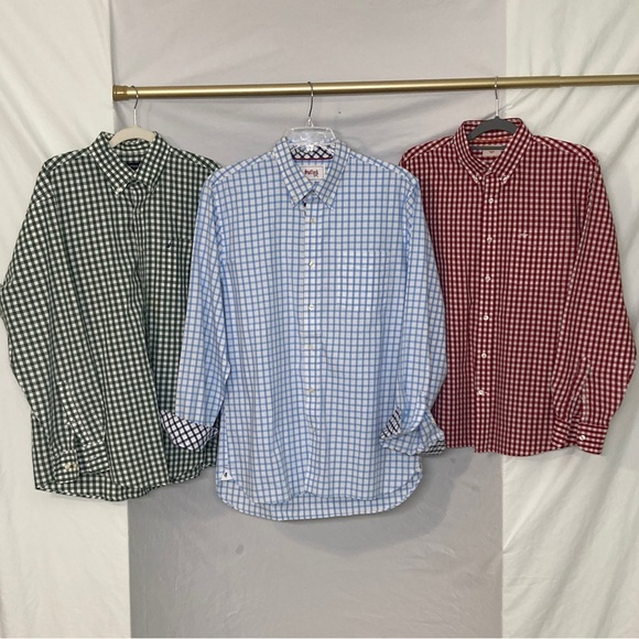 Nautica Other - Nautica Men's Checkered Shirts - Green, Blue, Red